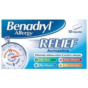 Benadryl Allergy Relief Caps [GSL]  12S
