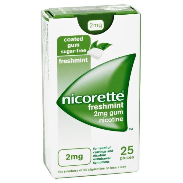 Nicorette Freshmint Gum 2MG  25S