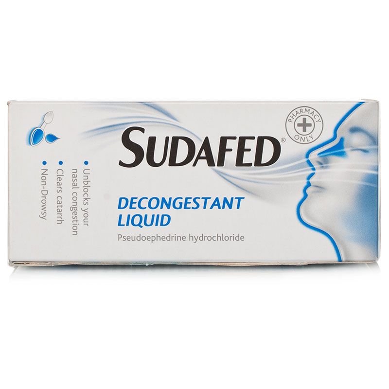 Sudafed Decongestant Liquid  100ML