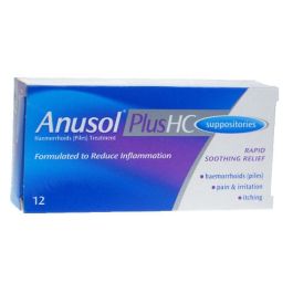 Anusol Plus Hc Suppositories  12S