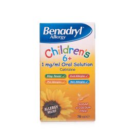 Benadryl Childrens 6+ Solution  70ML