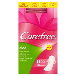 Carefree Breathable Pantyliners Aloe Ver  20S