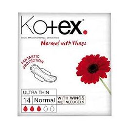 Kotex Ultra Thin Normal With Wings  14S
