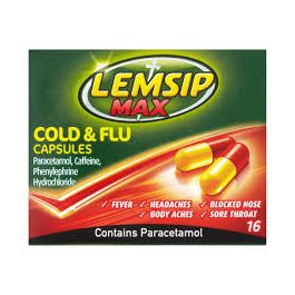 Lemsip Cold & Flu Max Strength Caps  16S