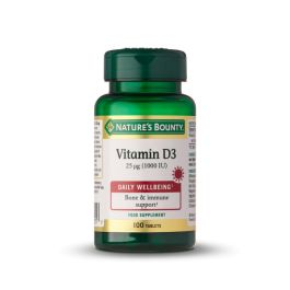 Nature's Bounty Vitamin D3 25MCG (1000 IU) 100