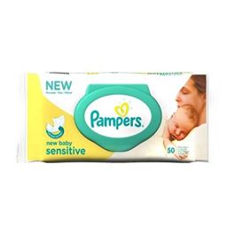 Pampers Sensitive New Baby Wipes  50S