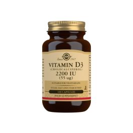 Solgar Vitamin D3 (Cholecalciferol) 2200 IU 100 Veg. Caps