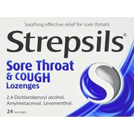 Strepsils Sore Throat & Cough Lozenges  24S
