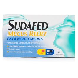Sudafed Mucus Relief Day & Night Caps  16