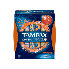 Tampax Compak Pearl Super Plus  18CT
