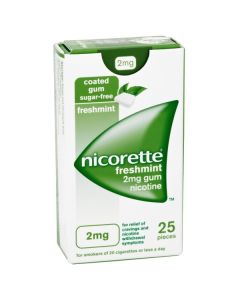 Picture of Nicorette Freshmint Gum 2MG  25S