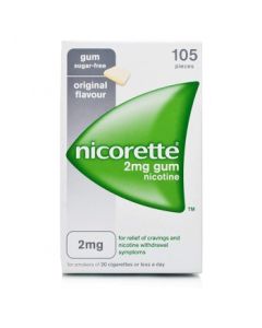 Picture of Nicorette Gum 2MG Original [GSL]  105