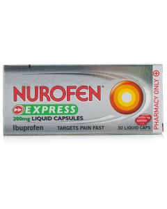 Picture of Nurofen Express 200MG Liquid Capsules  30S