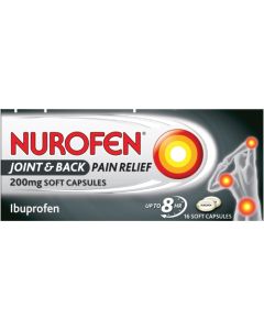 Picture of Nurofen Joint & Back Gel Caps 200Mg 16'S  16