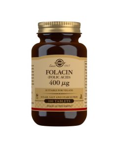 Picture of Solgar Folacin (Folic Acid) 400MCG 100 Tablets