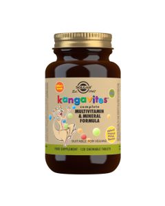Picture of Solgar Kangavites Complete Multivitamin & Mineral  Formula for Children (Tropical Punch) 120 Chewable Tablets