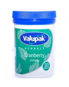 Picture of Valupak Cranberry 2000MG  30