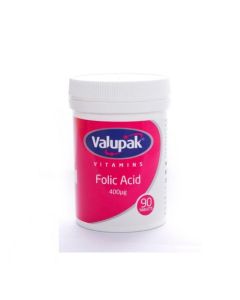 Picture of Valupak Folic Acid 400MCG  90