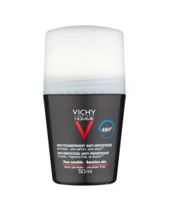 Picture of Vichy Homme Deodorant For Sensitive Skin Roll-On 50ML