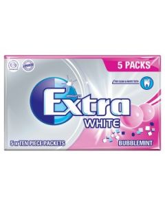 Picture of Wrigleys Extra White Bubblemint S/F Gum  10PC